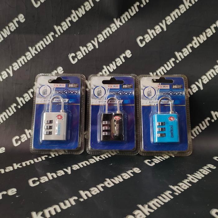 DISKON GEMBOK PIN /GEMBOK KOPER / GEMBOK PASSWORD dekkson TSA-3533 SQ READY STOCK