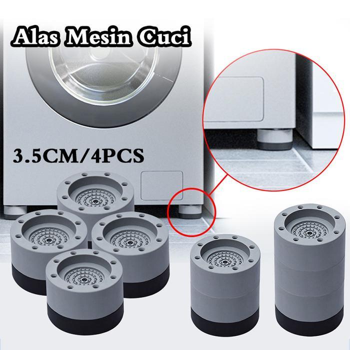ASLI 4Pcs Alas Pelindung Kaki Mesin Cuci Anti Getaran / Anti Getar Alas Kaki Mesin Cuci / Anti Getar