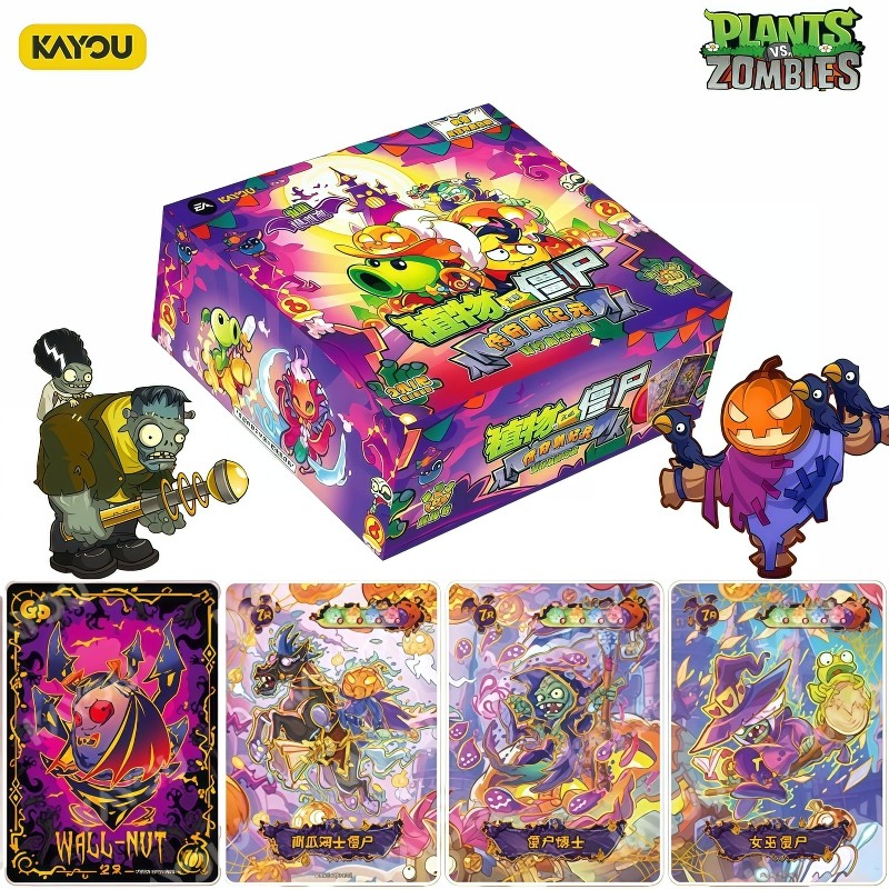 KAYOU New Plants Vs. Zombies Card Wonderful Natural Journey Series Zombie Horror Night Game