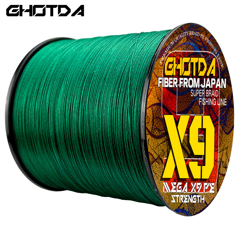 Ghotda Strong Pe Braid 12/9 Strands Fishing Line 300M 500M High Quality Multifilament Durable