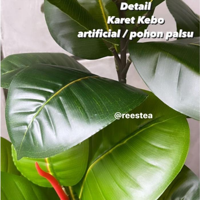 Pohon Karet Kebo Tinggi 80CM / Pohon hias Palsu/ Artificial plant