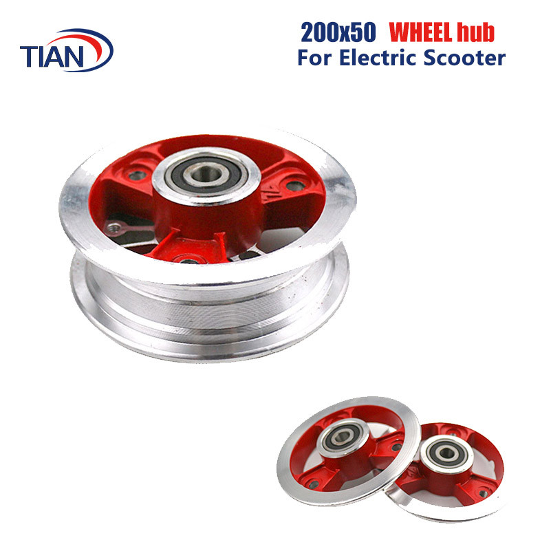 200x50 Electric Scooter Aluminum Front Rim Wheels Wheel hub tires Cubo de rueda vespa moyeu roue sco