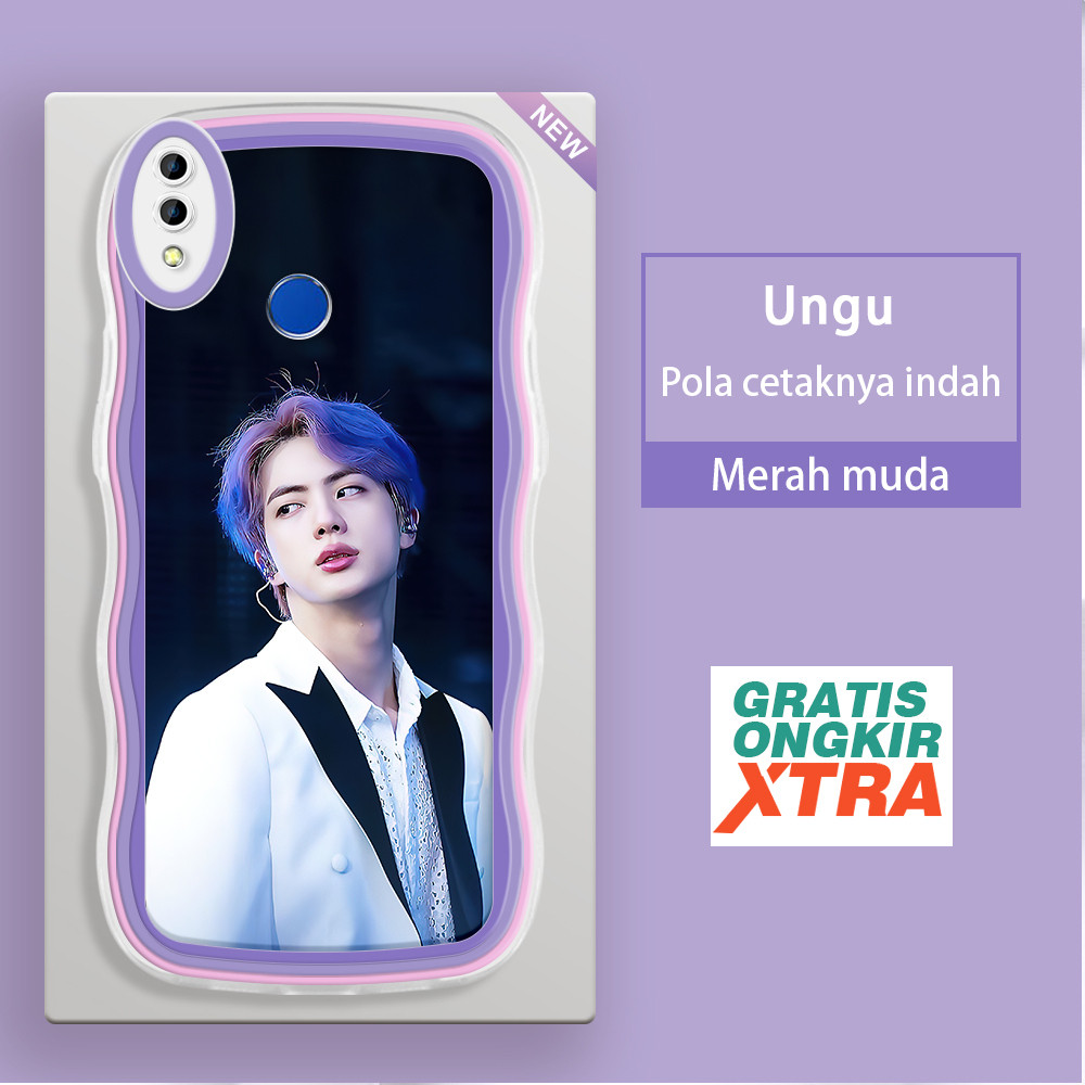 Casing HP Realme 2 3 pro C2 C2S C61 C63 C65 C67 12LITE C75 A1K  Pola BTS Kim Seok Jin  warna-warni g