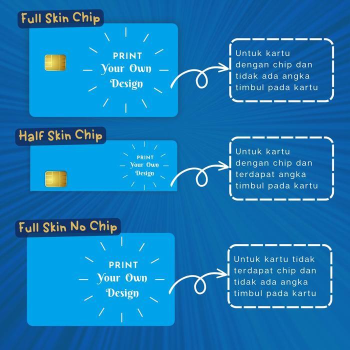 Stiker Kartu ATM / Emoney / Etoll Skin Card Garskin Kartu Tema Spongebob