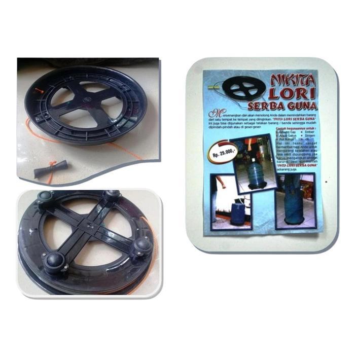 "New" NIKITA Lori Troli Roda Tabung Gas Elpiji Tatakan Gas Galon Multifungsi Serbaguna dengan Tali