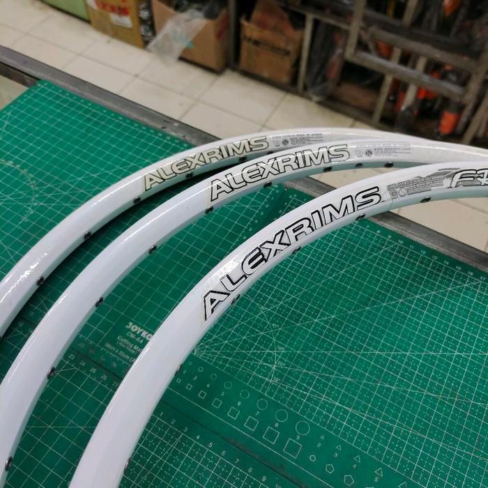 Velg Alexrims Ukuran 26 Fr-30 Xd-Lite Sx-44 Putih Disc 32 Hole Mata Ikan Rims 26 Alexrims Sepasang