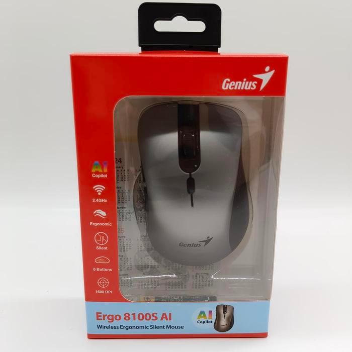 Genius Ergo 8100S AI Wireless Silent Mouse AI - SBS