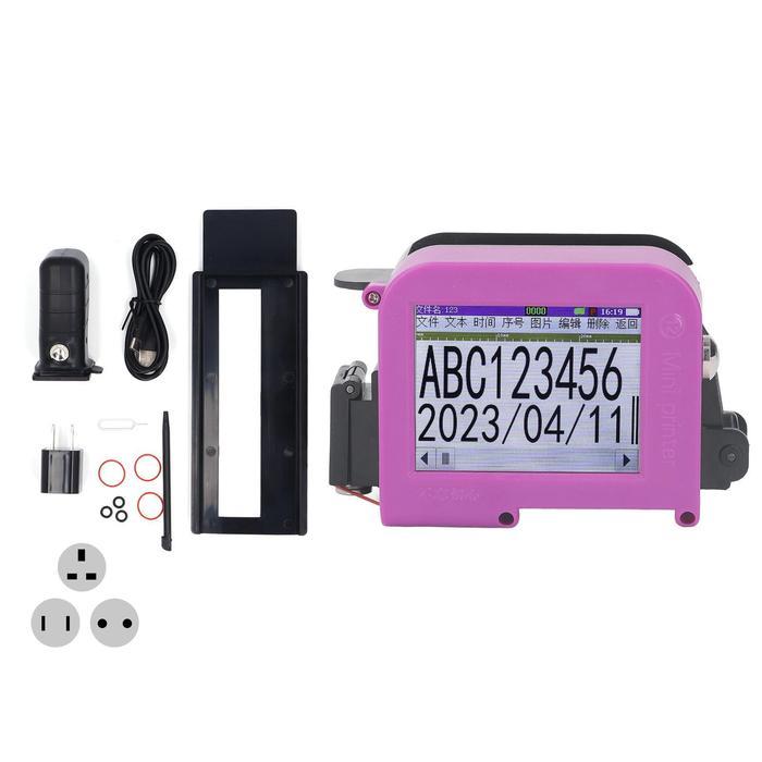 HIGH CAPACITY BATTERY HANDHELD INKJET PRINTER PORTABLE MINI SMART INKJET CODING MACHINE FOR