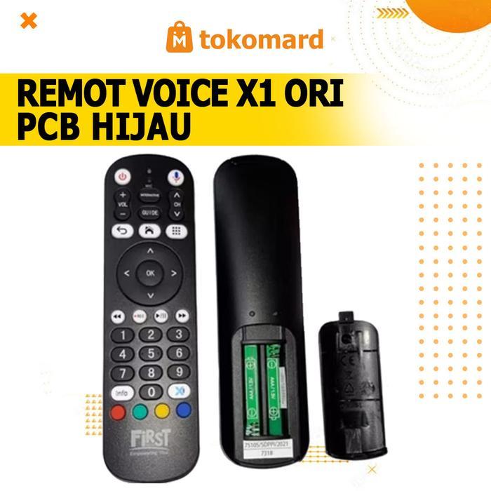 "New" Remote X1 First Media Original, Remot Bluetooth Voice STB Dijamin Bisa Voice 100 persen PCB