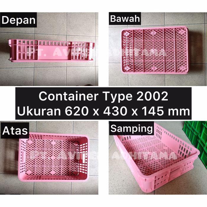 KERANJANG INDUSTRI RABBIT KONTAINER PLASTIK CONTAINER BOX SERBAGUNA TYPE 2002