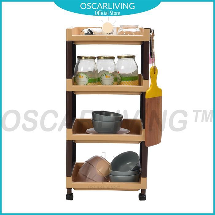 Informa - RSTK Rak 4 Susun Plastik Serbaguna Dengan Roda