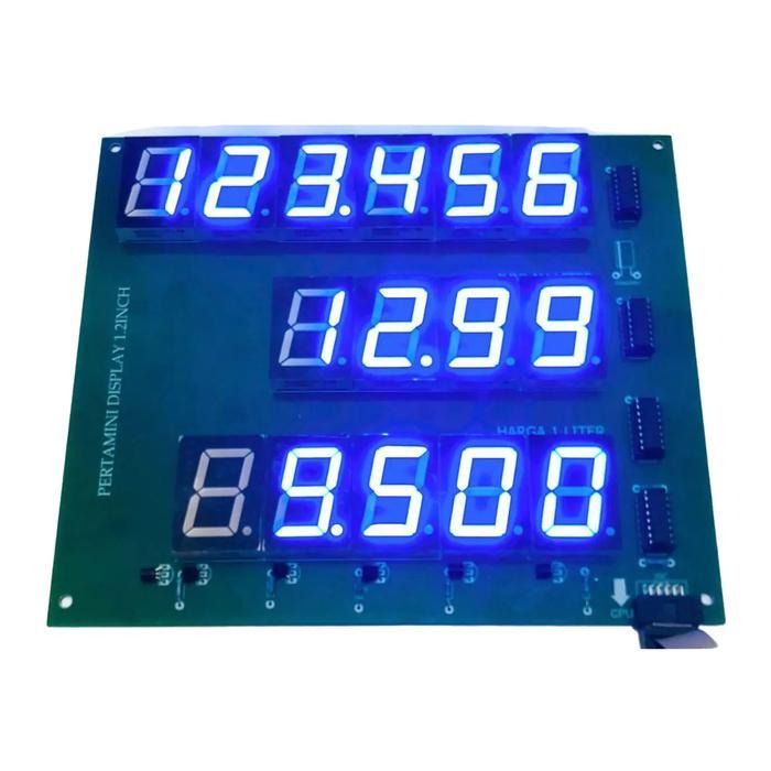 LAYAR LCD DISPLAY BIRU POM MINI PERTAMINI 7SEGMEN BIRU 7SEGMENT Mesin Anti Karat