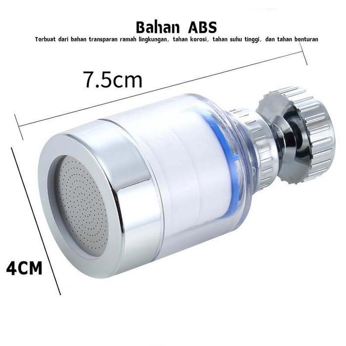 1 Faucet+6 Filter Element360 Lentur Filter Kran Faucet Filter Element Faucet Filter Tahan Percikan