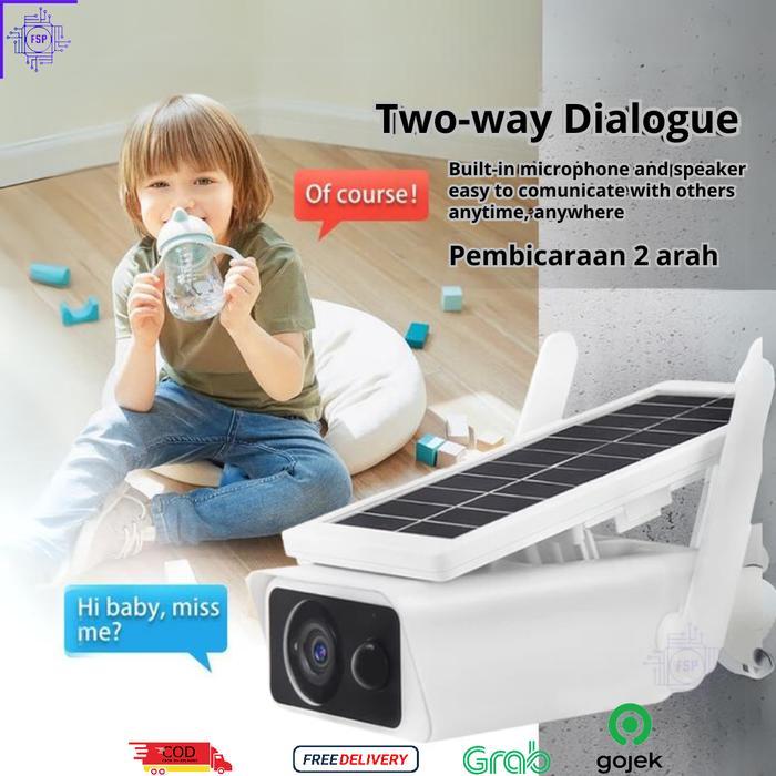 Kamera Cctv Wifi Solar Panel T-13 Camera Tenaga Surya Wireless