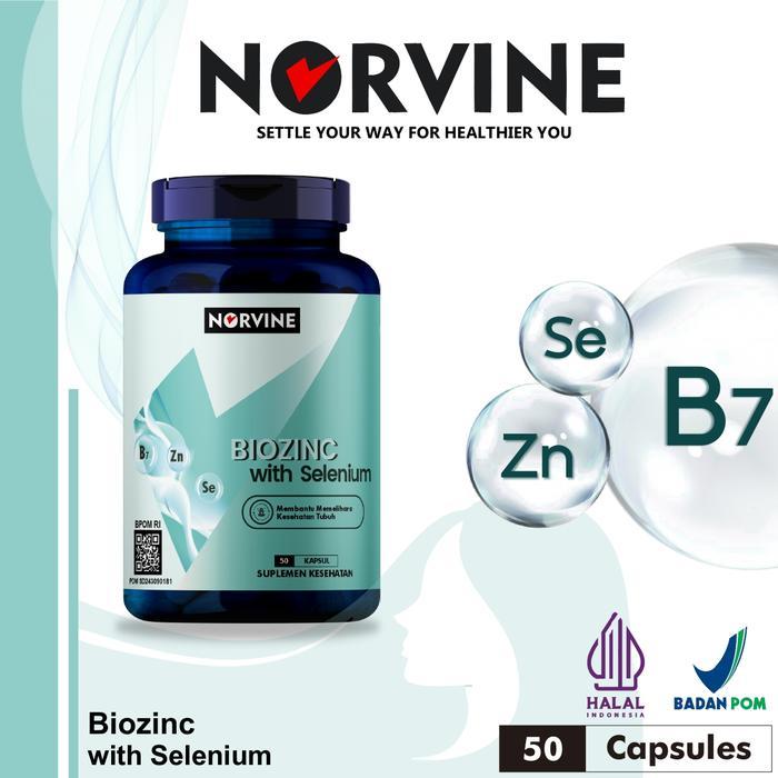 Norvine Biozinc (Biotin Zinc with Selenium) BPOM - Halal