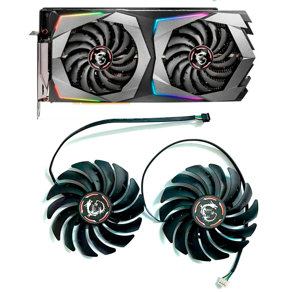 New cooling fan 4pin 95MM PLD10010S12HH suitable for MSI GeForce RTX2070 2070SUPER 8GB GAMING X Drag