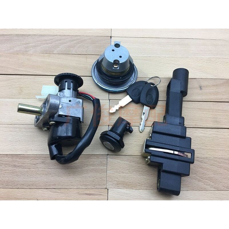 3KJ JOG 50 Lock Ignition Key Switch Set Seat Lock Key kit For Chinese QJ Keeway Scooter Yamaha Motor