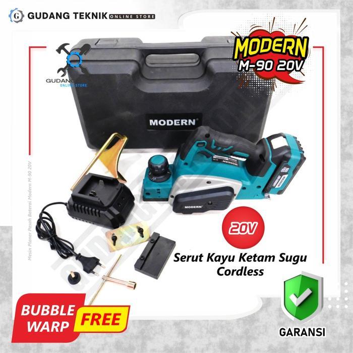 Modern M90 / Mesin Planer Baterai Modern M90 20V Mesin Pasah Baterai Modern M 90 Serut Kayu Ketam