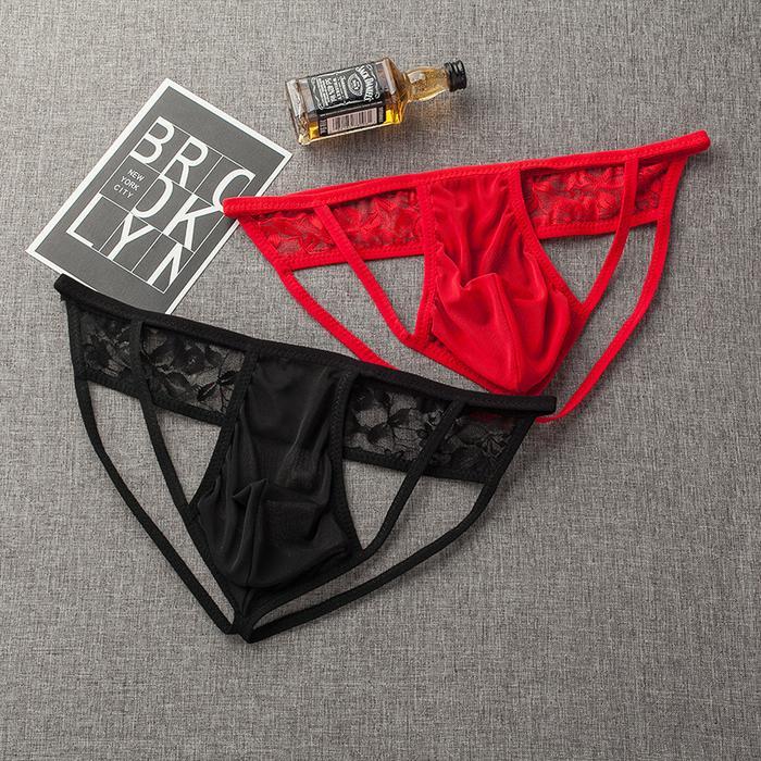 Celana Dalam Pria Sexy Thong transparan Open Waist G String Cd Y059