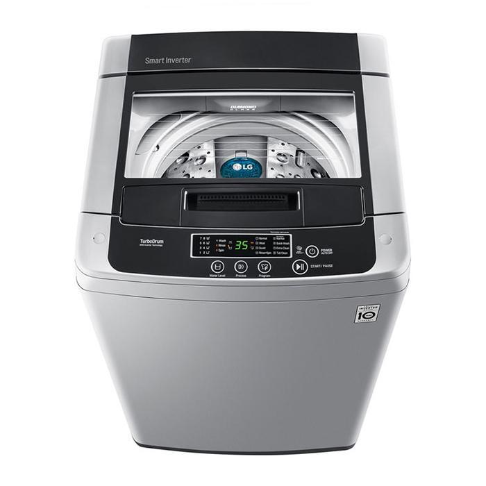 MESIN CUCI LG 1 Tabung T2108VSPCK 8kg OTOMATIS - Smart Inverter T 2108