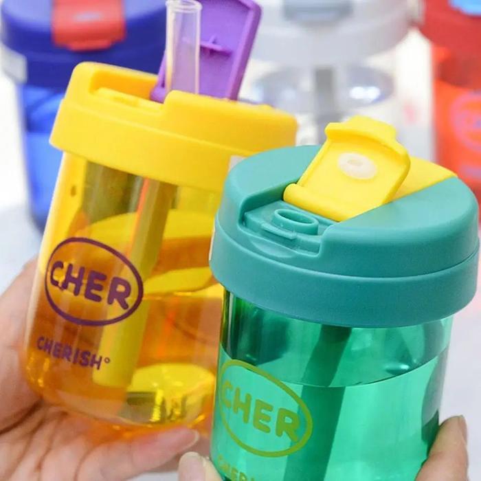 Botol Minum Mini Sedotan Unik dan Lucu 350ml Kotak Minum Aesthetic KLX 107 Bottles Kitchenware
