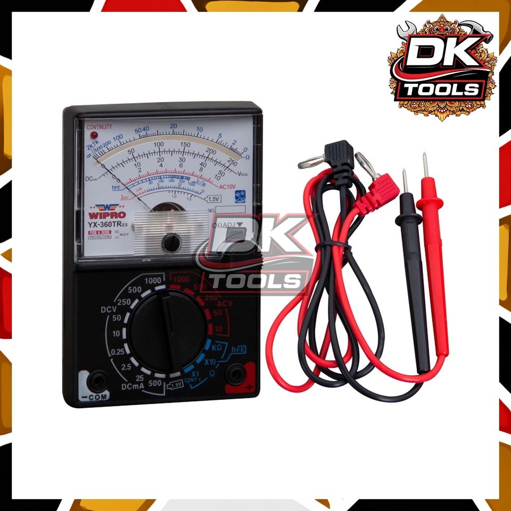 Wipro multitester analog YX-360TRES - Multitester - Pengukur Arus Listrik Kabel Tester Wipro YX-360 