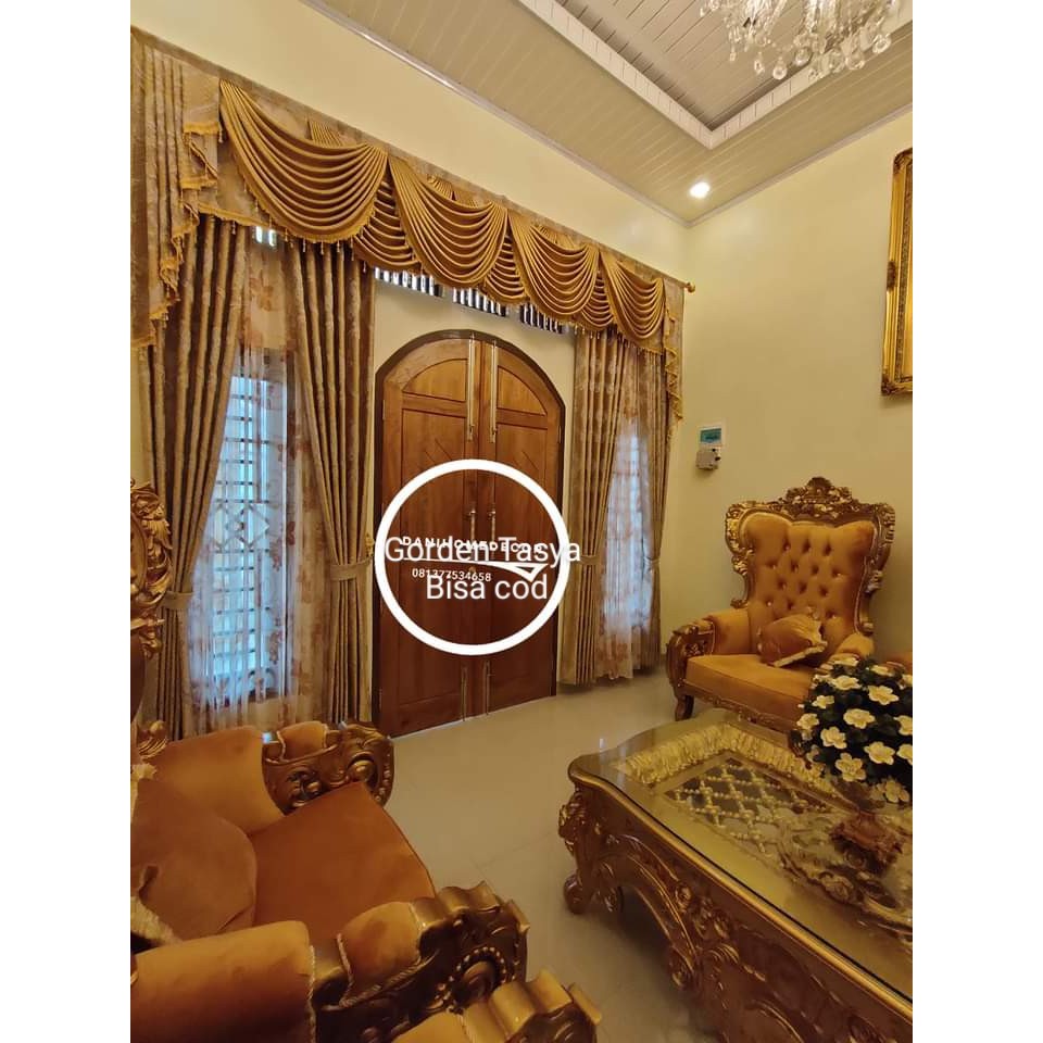 GORDEN SATU SET PONI GULUMBANG TIRAI PINTU GORDEN SEPANYOL SATU SET GORDEN PONI GORDEN LENGKAP GORDE