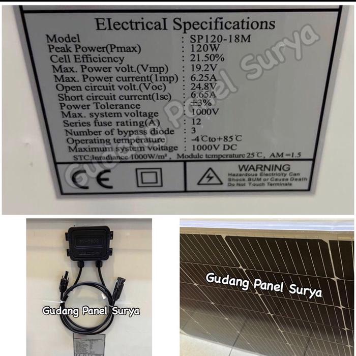 PROMO MURAH Panel Surya 120WP Solar Panel 120 WP