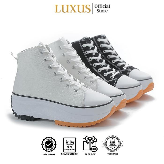 Aerostreet - Army Boots High Sepatu Kasual Sepatu Kanvas Wanita Sepatu Olahraga Alas Karet Boots