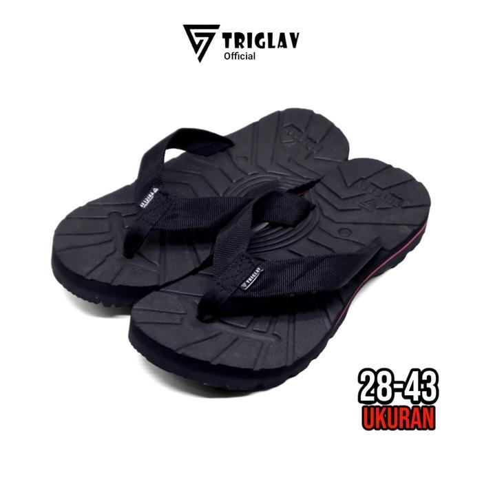 Aerostreet - Sandal Jepit Pria Top Legend Outdoor Black Sendal