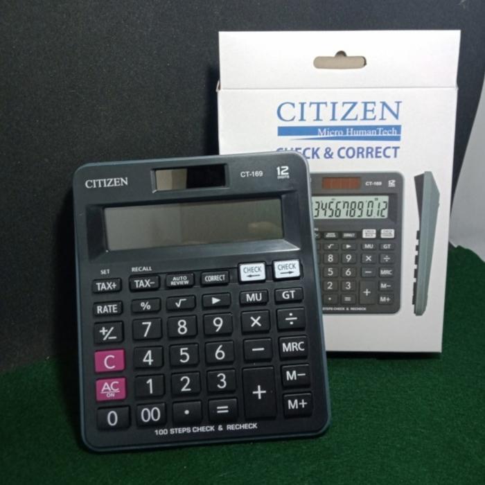Kalkulator Meja Citizen Ct 169 - Check & Correct Calculator Ct169