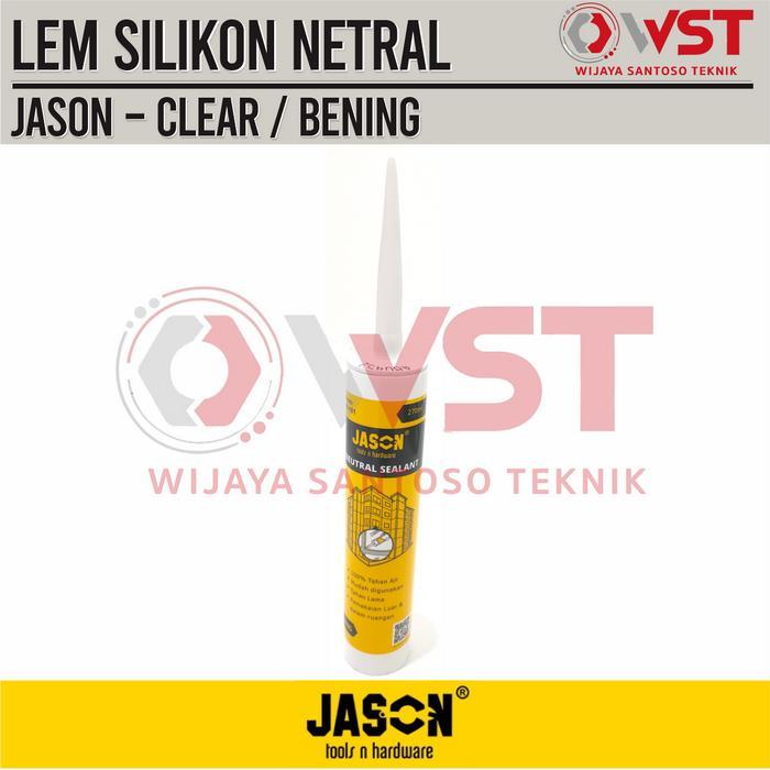 Jason Lem Silikon Bening Netral Clear / Lem Kaca Akuarium Silicone