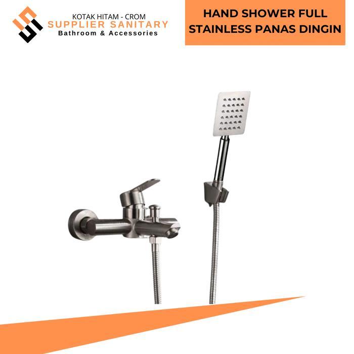 Onda Waterpro Sanitary - Kran Panas Dingin Stenlies Sus 304/Shower Mandi/Kran Shower Set
