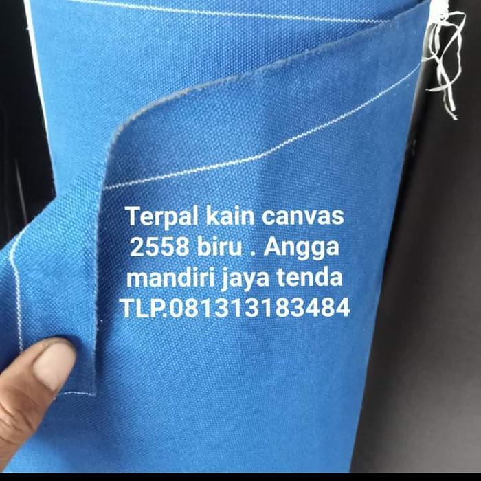 terpal kain canvas biru 2558 harga permeter persegi