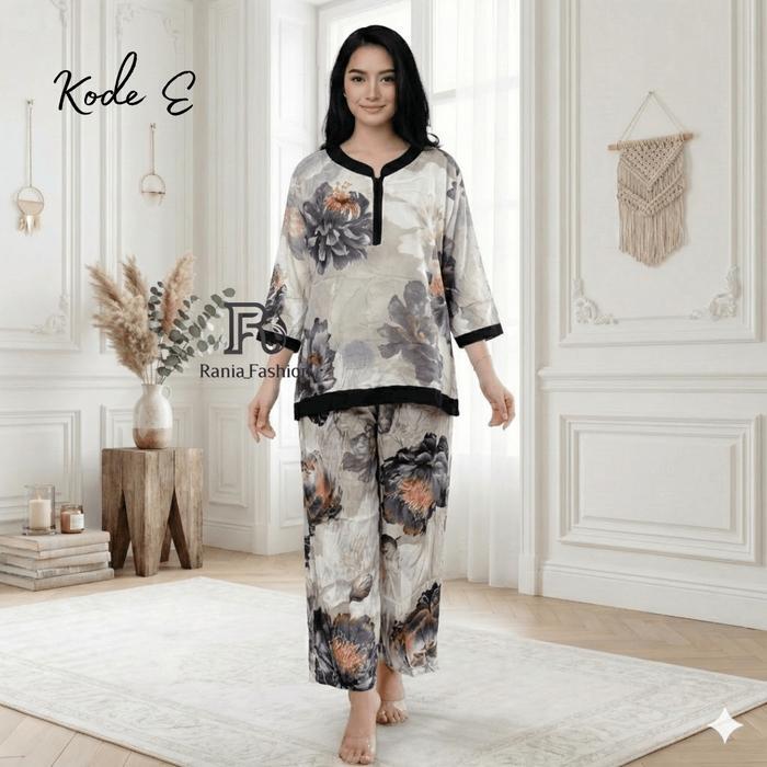 "New" Daster Rania Fashion Motif SETELAN RANIA Viral Terbaru