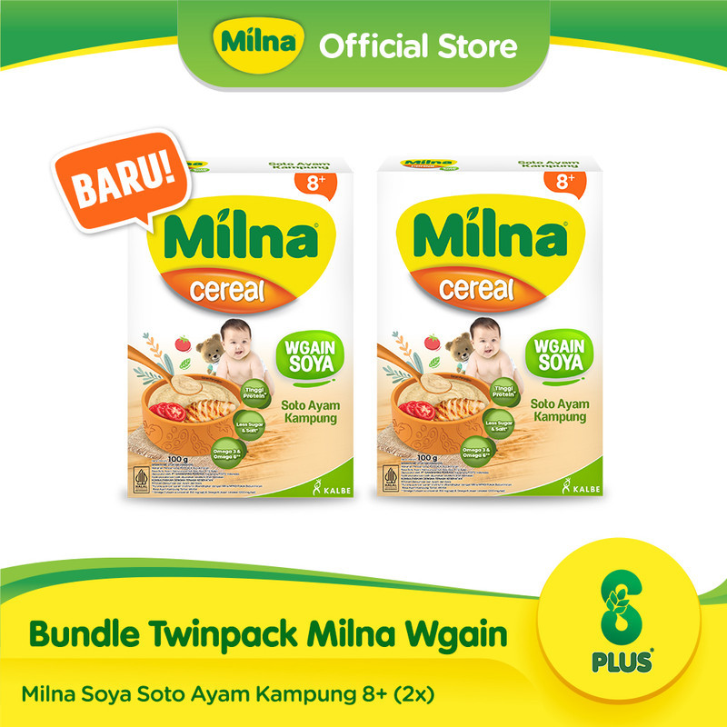 Bundle Twinpack Milna Wgain Soya Soto Ayam Kampung 8+