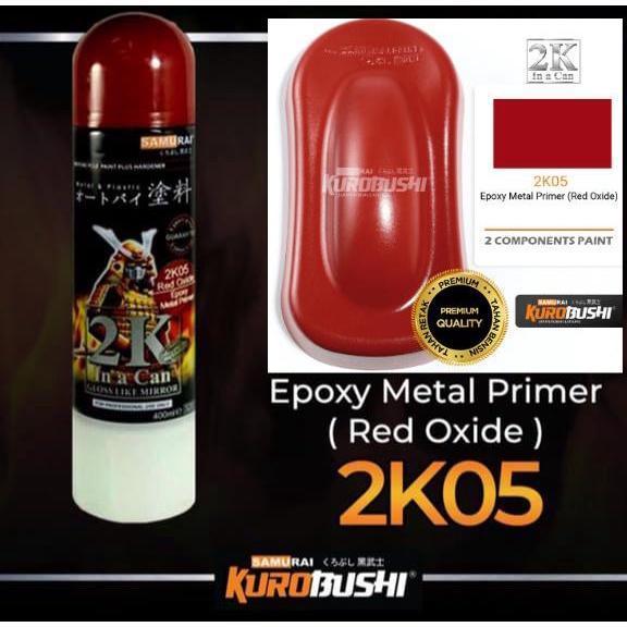 Pilok Pilox Samurai Epoxy Metal Primer 2K05 400Ml Red Oxide Epoxy Metal Co