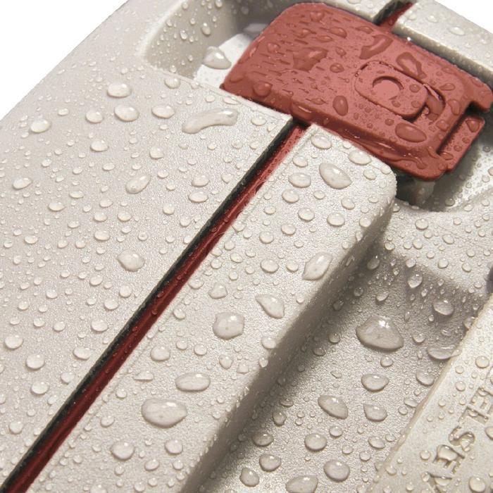 AKSESORIS PERJALANAN KOPER 20 INCH DELSEY MONCEY CABIN FRAME CASE TANPA ZIPPER - BEIGE STYLISH DAN