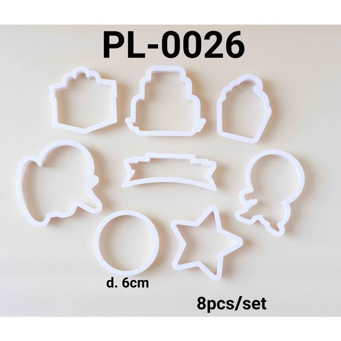 PL-0026 Cutter embosser cookie cutter cake cupcake bintang kado