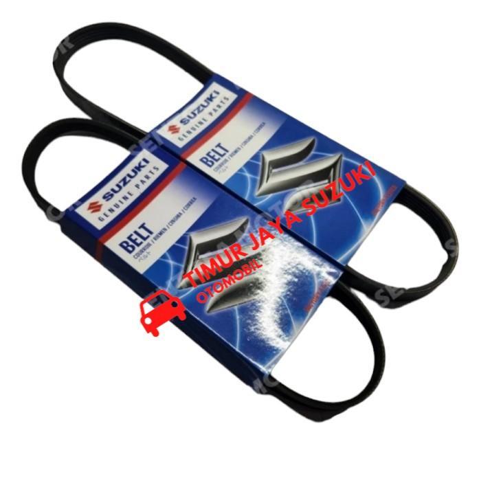 AKSESORIS MOBIL] FAN BELT SET NEW BALENO HATCHBACK AK414 ASLI SGP SPAREPART SUZUKI PENGGANTI