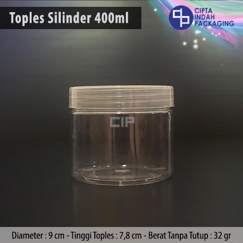 Toples Plastik 400ml / Jar Serbaguna