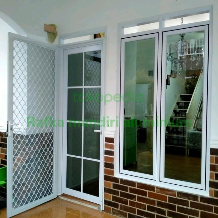 pintu aluminium kaca