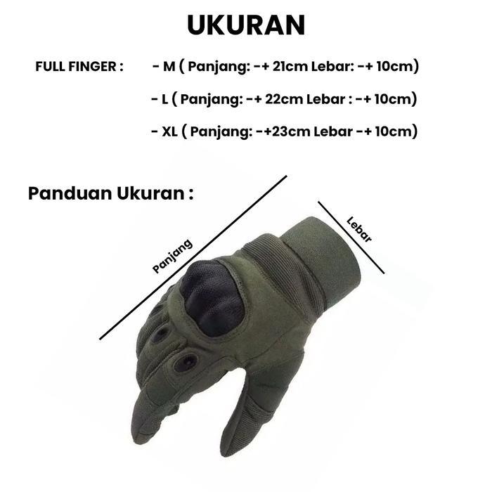 SARUNG TANGAN TACTICAL HALF FINGER FULL FINGER / TACTICAL ARMY / ST SEPEDA MOTOR / SARUNG TANGAN -