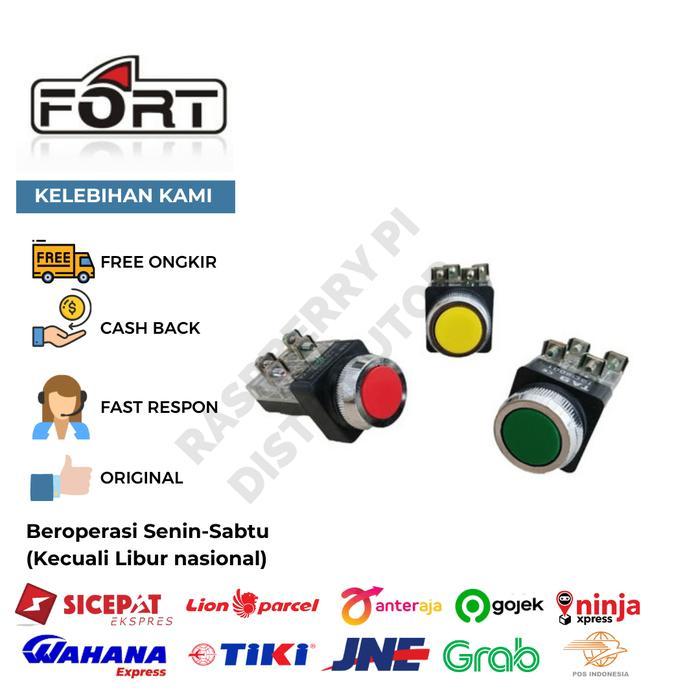 Push Button Hb Yellow Hb-3011-Y Equal Hanyoung Goldvin Promo