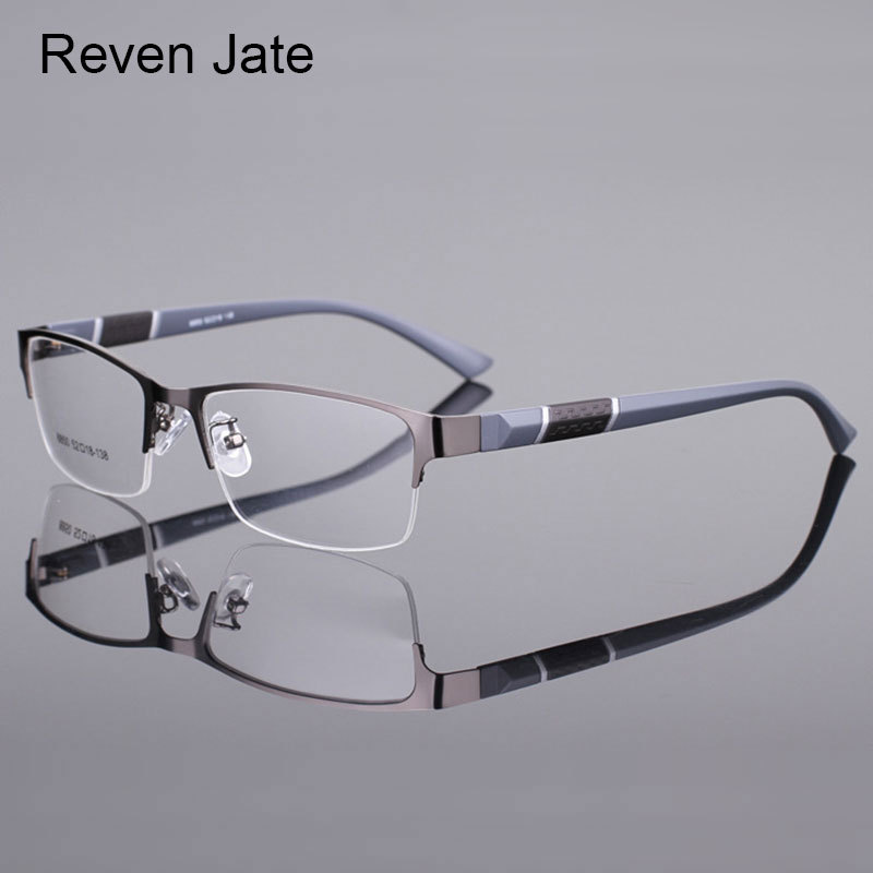 Kacamata Reven Jate 8850 Half Rim Frame TR-90 Lentur Warna Hitam