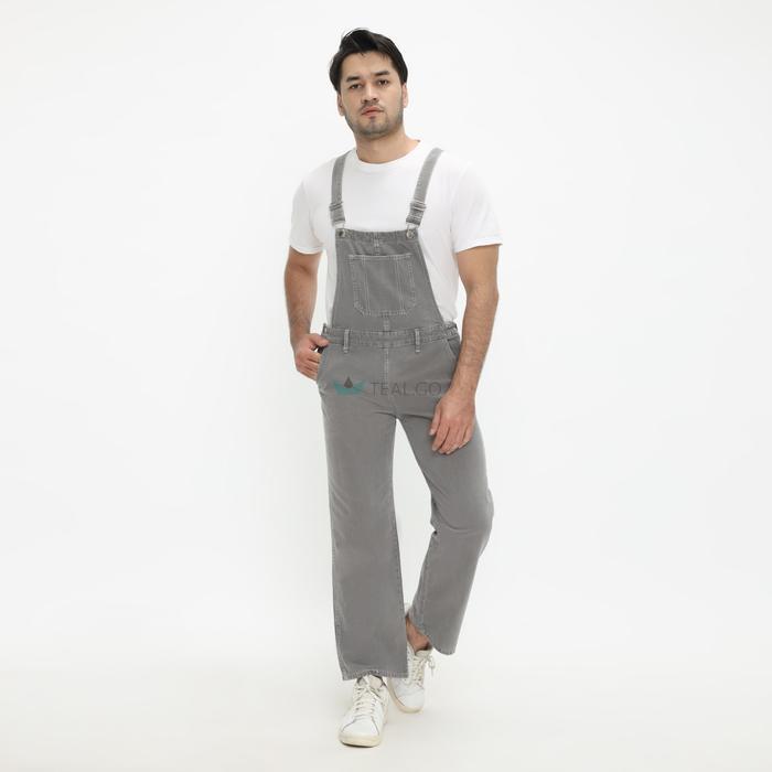 Teal.Go Straight Jumpsuit Overall Kodok Jeans Panjang Wearpack Pria