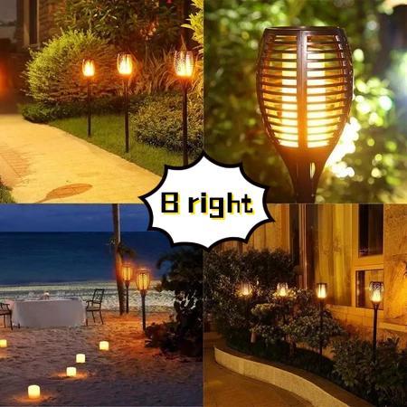 Lampu Taman Obor Solar LED/ Lampu Taman Tancap Model Obor Tenaga Surya LED / lampu api taman tancap