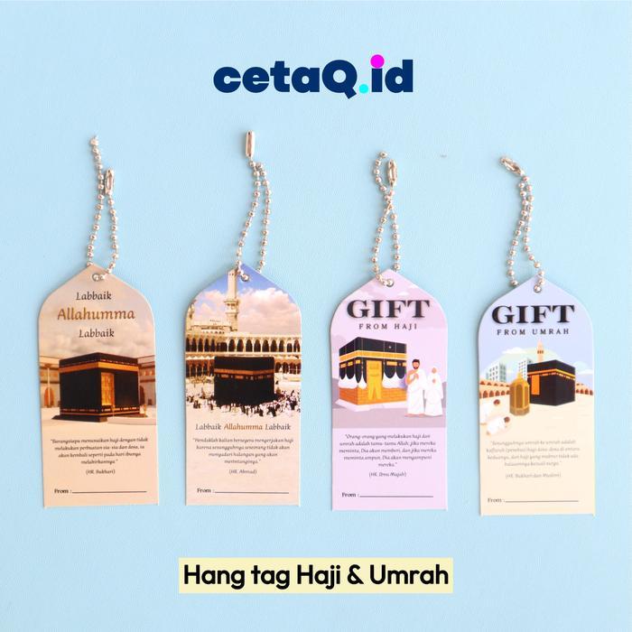 Hang Tag Haji Umrah / Souvenir Hajj Umroh / Handtag Tasyakuran / Hangtag oleh - oleh Haji Tali