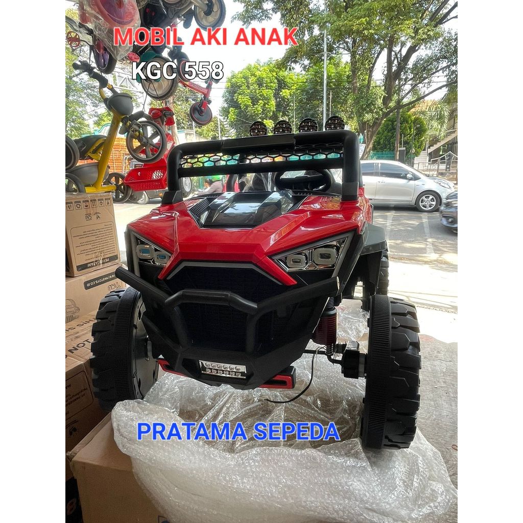 Mobil Aki Mainan Electric Aki Toy Car KGC 558 Ban Lapis Karet Mobil Aki Anak Jumbo