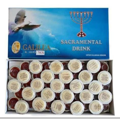 Grosir 5Dus Anggur Perjamuan+Hosti Ayat Merk "Galilea"